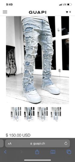 Stacked Denim Jeans
