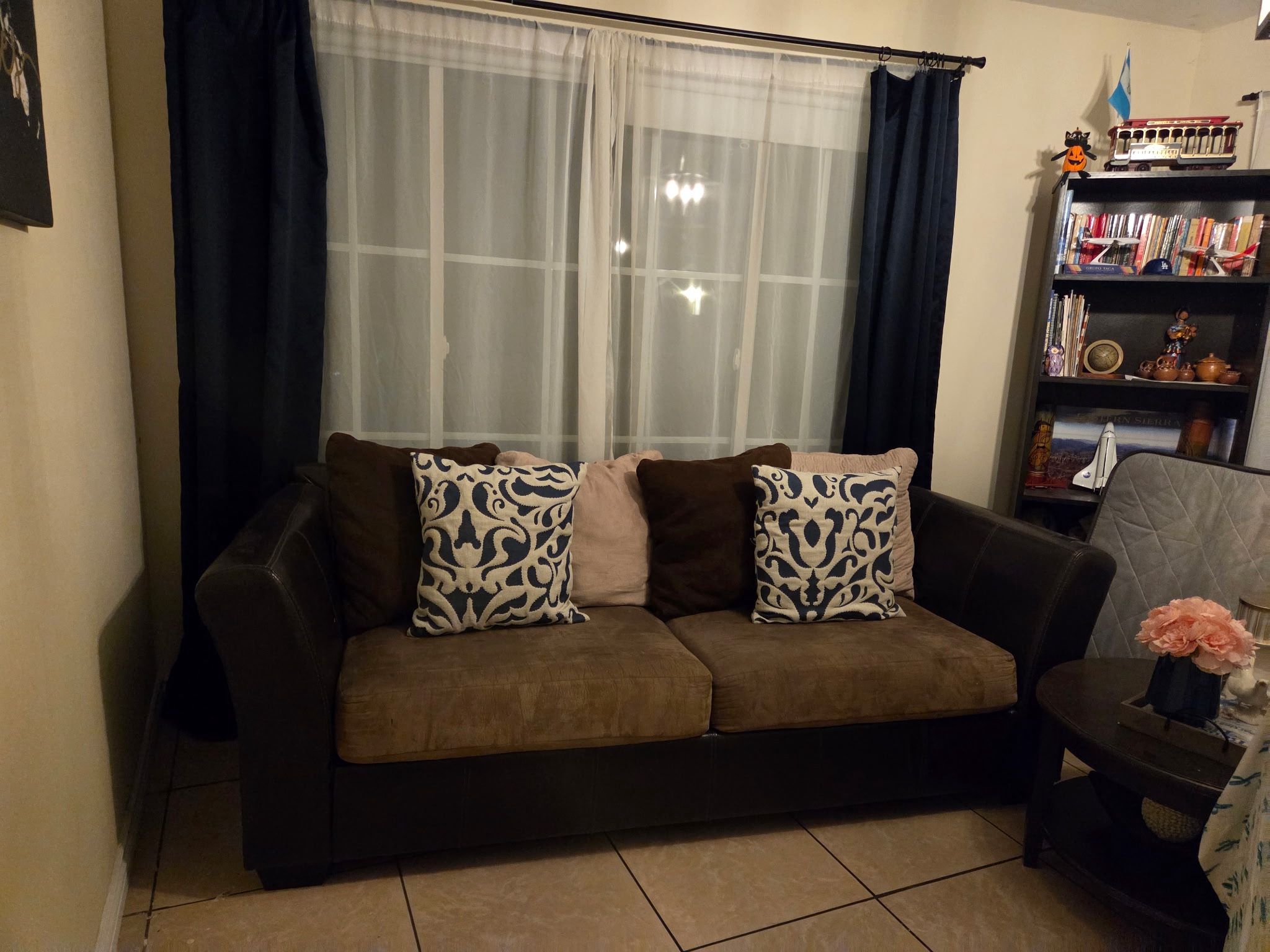 brown couch