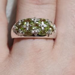 Peridot Sterling Silver Ring