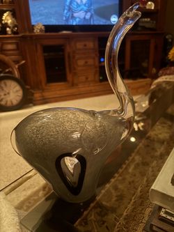 Art Glass Elephant Figurine