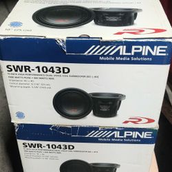 10' Subs. ALPINE Type R"🔊🎶💪🏻