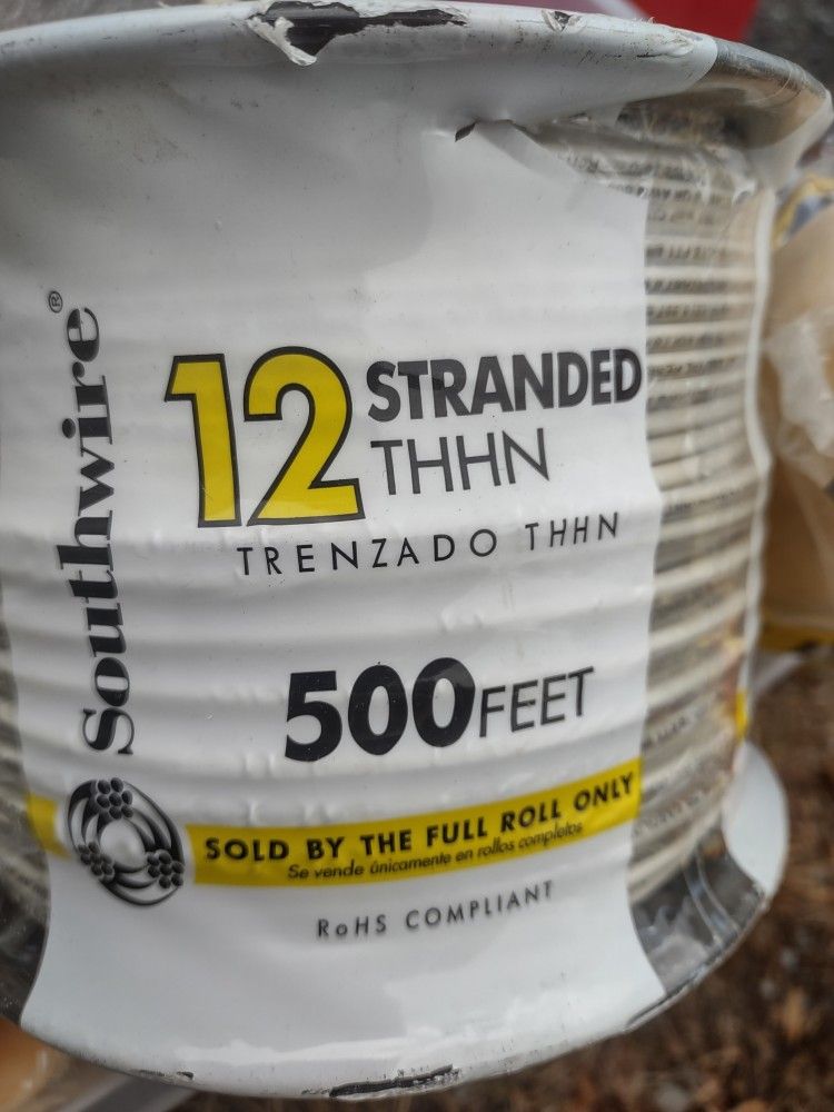 Electrical Wire 500ft  12 strand And 100 Ft Two Wire