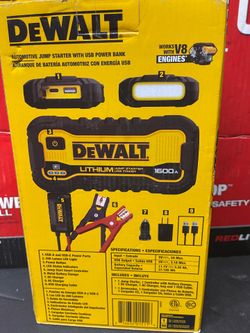 DEWALT AUTOMOTIVE JUMP STARTER WITH USB POWER BANK NEW (( read below ))
