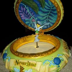 TINKER BELL COLLECTION...  includes 3 Licensed Disney  Water Globes, Tinkerbell Music Box. Tink Christmas Ornaments, Pewter Tinkerbell Bell, Plus s