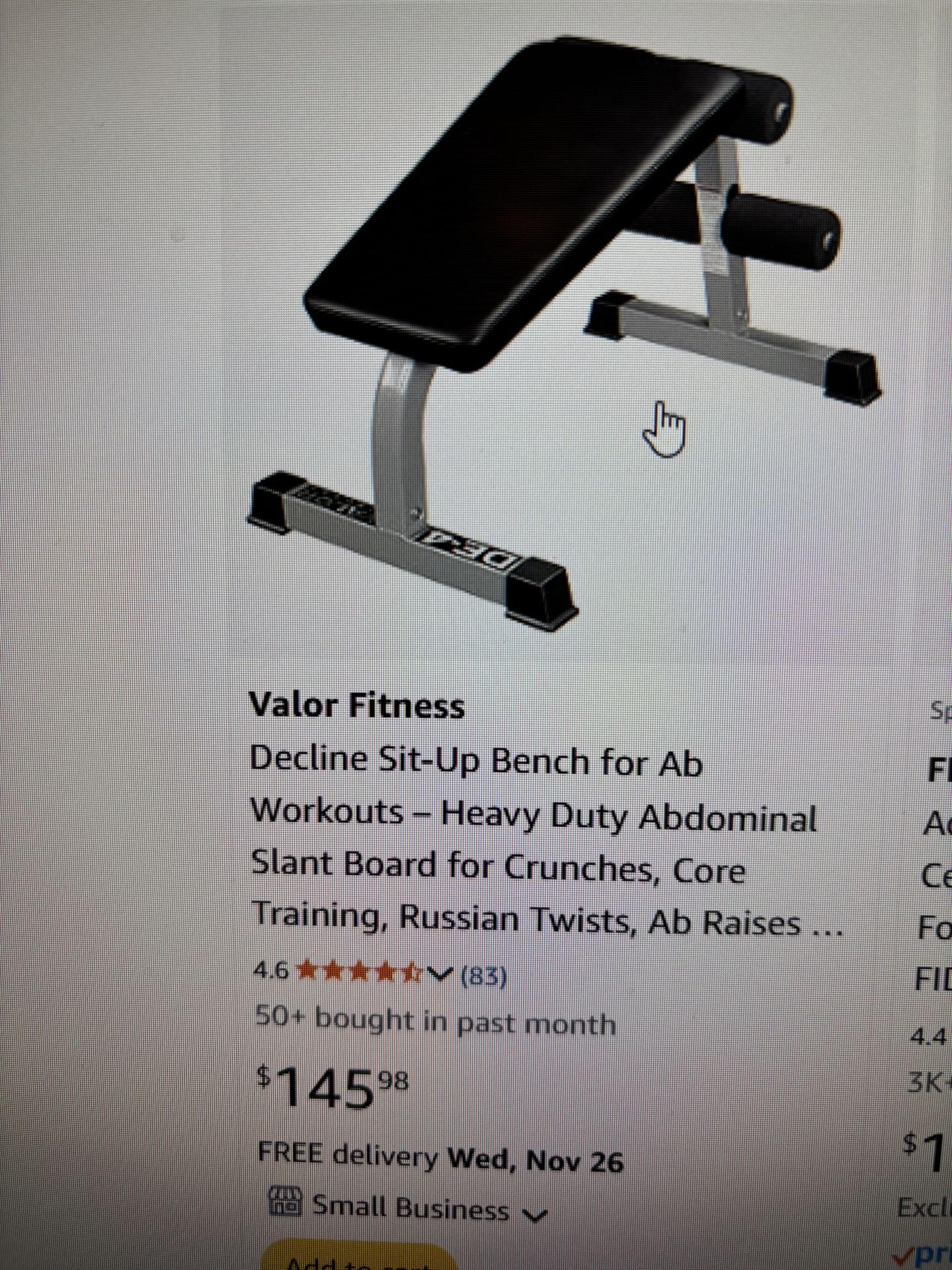 Valor Fitness Sit-Up Bench
