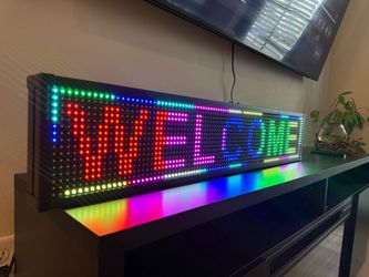 Large Full-Color RGB Programmable LED Scrolling Message Sign