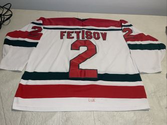 Slava Fetisov New Jersey Devils Ccm Jersey Men Xl Euc Christmas Tree Sewn Mic