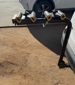Xtreme Garage Bike Rack that mounts to a Class III hitch. This is expandable to carry up to 4