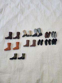 ( 11 ) SETS  OF  G.I. JOE BOOTS & SHOES