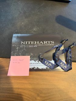 Niteharts Sunday GA Wristband NEED GONE