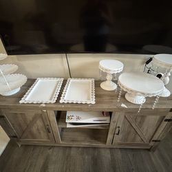 White 6Pcs Metal Cake Stand Cake Holder