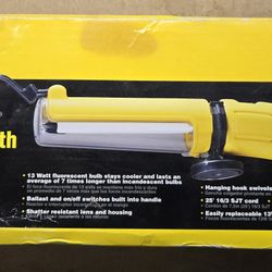 LumaPro 25ft Fluorescent Work Light Tool with Magnetic Clip