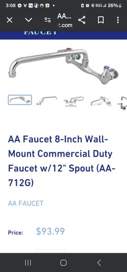 8" wall mount faucet