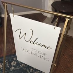 wedding sign