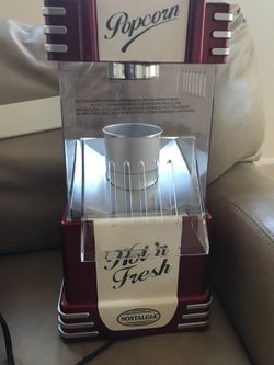 New hot air popcorn popper