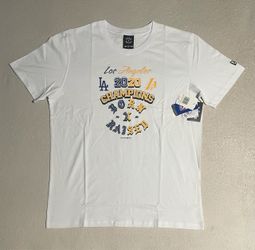 Born x Raised Los Angeles Lakers Dodgers 2020 Champions Short-Sleeve T-Shirt 'White' Size XL
