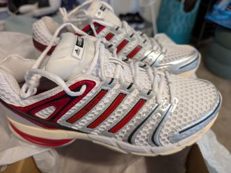 Adidas adiStar White Red Sneakers 9W or 8M