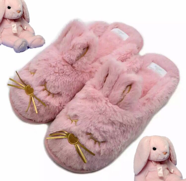 Pink Bunny Slippers Christmas Gift