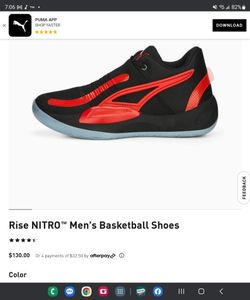 Puma Rise Nitro Basketball Shoes -Size 15