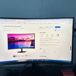 Samsung 27” Curved Monitor