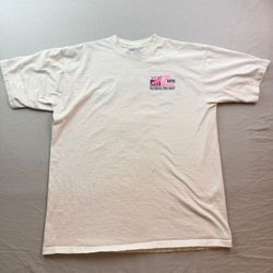All Sport Pro Weight Water Ski Club Graphic T Shirt White XL Cotton