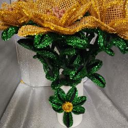 Bouquet of makeshift flowers