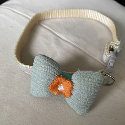 New🔥 Cute Green Bow Pet Collar