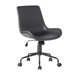 Open Box Homy Casa ADAMS BLACK A Office Chair "21.65" x 24.8" - Ergonomic Seating for Home and Workspace