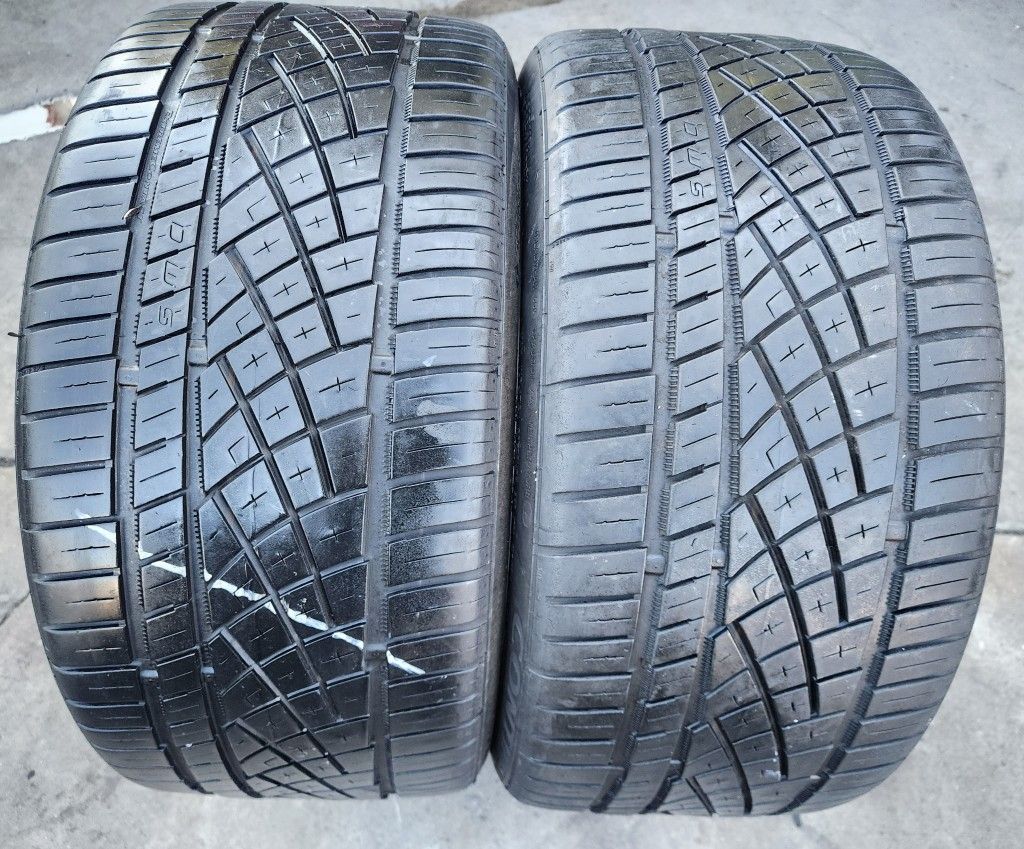 2 USED TIRES CONTINENTAL 255/35/19