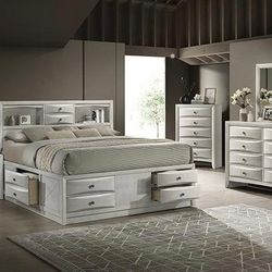 CAPTAIN BED PLATFORM & STORAGE DIFFERENT COLORS!!
