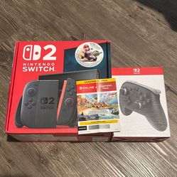 Nintendo Switch 2 Mario Kart + Pro Controller + 1 Year Online Free Membership
