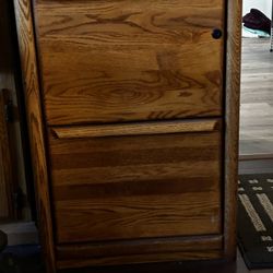 Oak Filing Cabinet