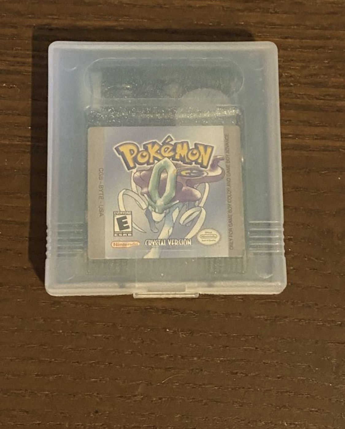Original Pokemon crystal version gameboy color game