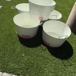 Victoria's Secret Metal bin Storage container $15 each
