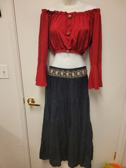 Self Made Gypsy Costume.  Size Small Medium