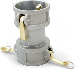 DD3030 Aluminum Type-DD Cam and Groove Spool Coupler For Connecting Hoses and Pipes, 3In Female Camlock x 3In Female Camlock, 125PSI Adapter Fitting C