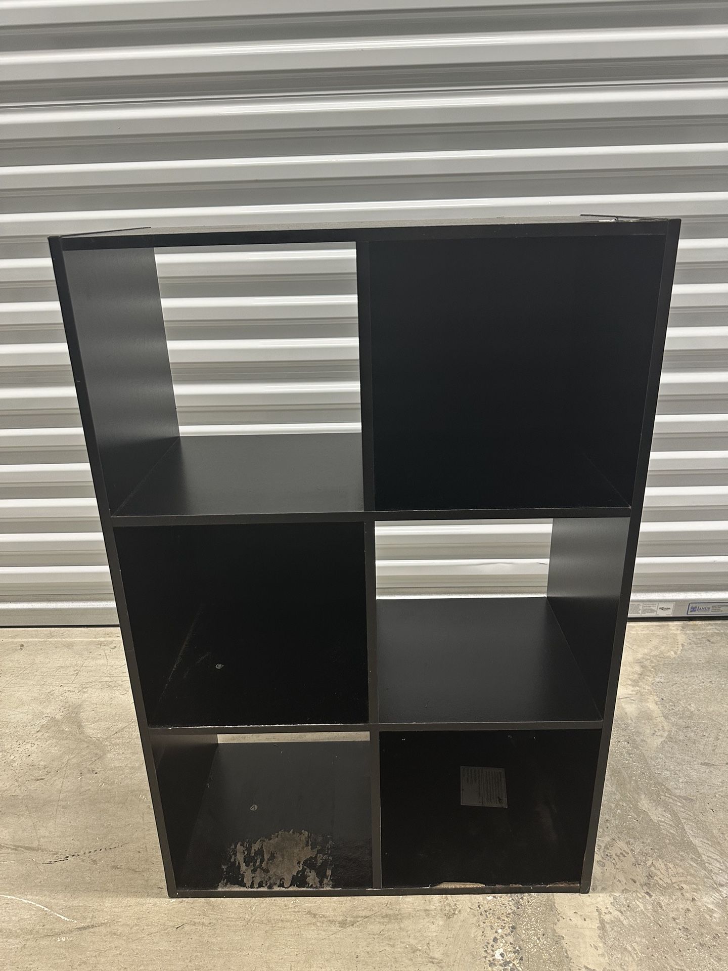 BLACK BOOK SHELF STORAGE ORGANIZER HOME FURNITURE