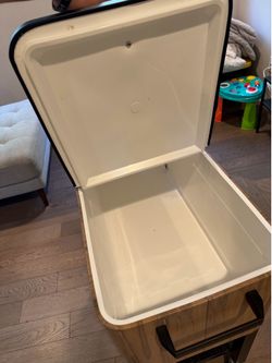 VINGLI Rolling Double-Compartment Cooler