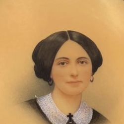 Large Heavy 1800’s Reverse Painted Portrait 