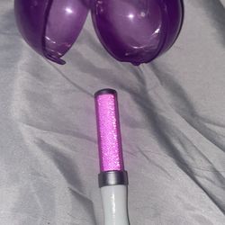 Light stick keychain gachapon