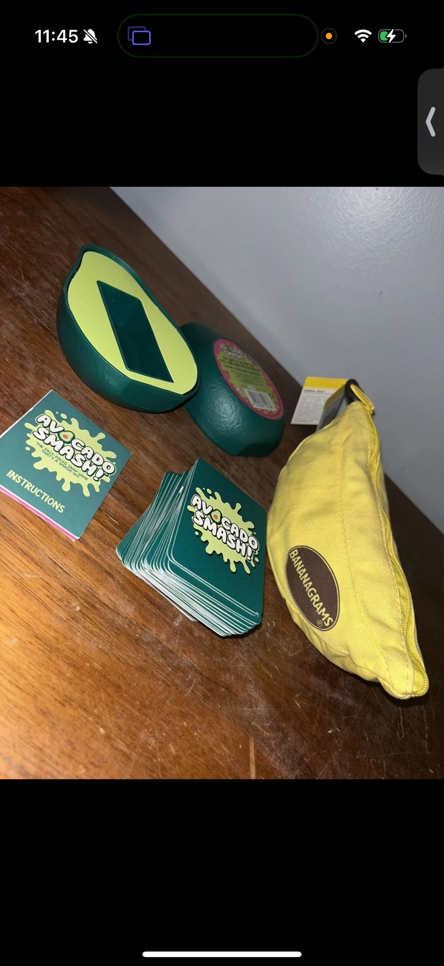 Bananagrams Crossword With Avocado Smash Game