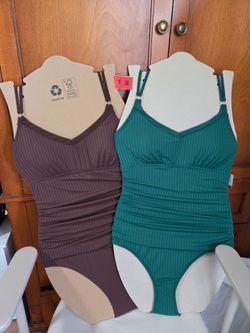 New Women's Ellen Tracy swim suits, medium