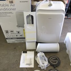 Insignia™ - 250 Sq. Ft. Portable Air Conditioner - White  Open Box Never Used 