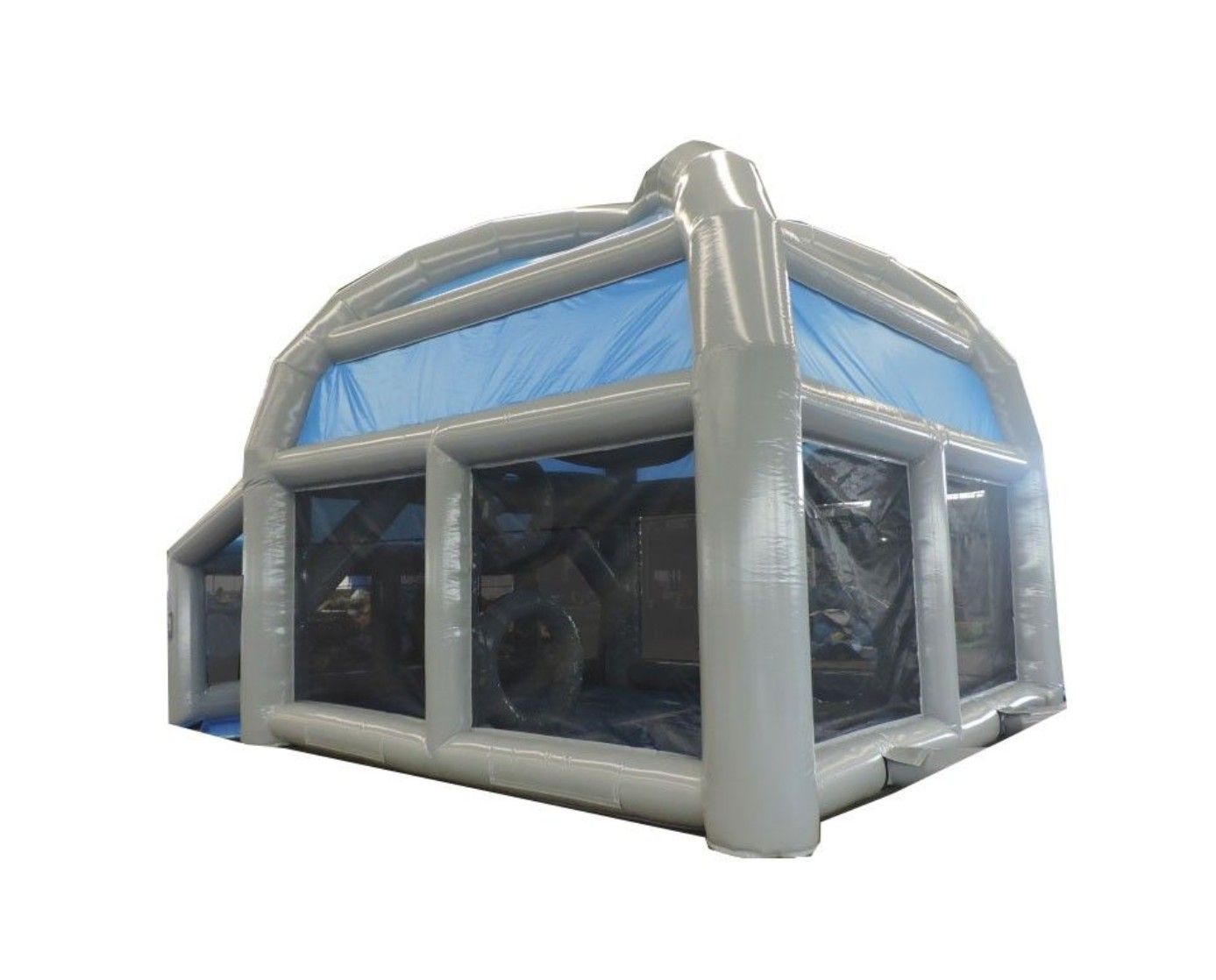 Drone dome inflatable drone obstacle course