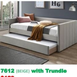 Daybed Trundle Twin Bed 3 COLORS CHOOSE FROM