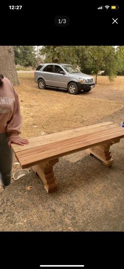 4 ft custom built wood garden or house decor bench