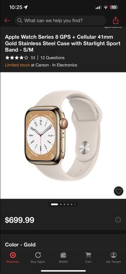 Apple watch gold edition cell phone sim LTE