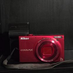 Nikon COOLPIX S6100 Super Red 16.0 MP Digital Camera