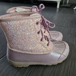 GIRLS GLITTER ANKLE BOOTS 