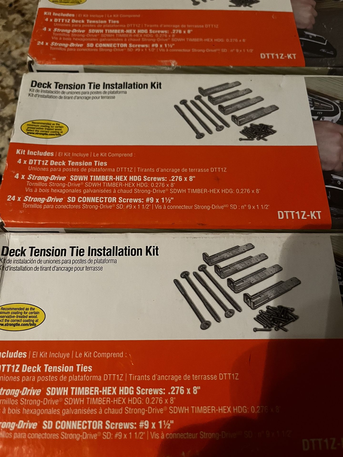 Deck Tension Tie Installation Kit